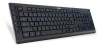 Клавиатура KD-600L черн. USB Multimedia LED A4TECH 624593