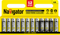 Элемент питания алкалиновый AA/LR6 94 782 NBT-NE-LR6-BP12 (блист.12шт) NAVIGATOR 94782 17510