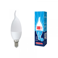 Лампа светодиодная LED-CW37-11W/NW/E14/FR/NR Norma 11Вт матовая E14 (упак. картон) Volpe UL-00003816 Uniel