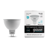 Лампа светодиодная LED 9Вт GU5.3 220В 4100К Elementary MR16 | 13529 Gauss
