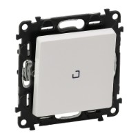 Выключатель 1-кл. СП Valena Life 10А IP20 250В 10AX с индикацией лиц. панелью безвинт. зажимы механизм бел. Leg 752104 Legrand