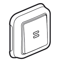 Выключатель кнопочный СП PLEXO 10А НО+НЗ с подсветкой ламп. бел. Leg 069861 Legrand