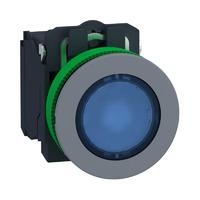Кнопка 22мм 24В син. с подсвет. заподлицо пластик C0 SchE XB5FW36B5C0 Schneider Electric