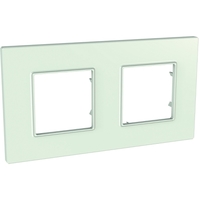 Рамка 2-м Unica Quadro матов. стекло SchE MGU2.704.17 Schneider Electric