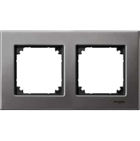 РАМКА МЕТАЛ.2-МЕСТНАЯ СЕРЫЙ РОДИЙ | MTN403214 Schneider Electric
