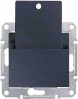 Выключатель карточный 1-кл. СП Sedna 10А IP20 250В графит SchE SDN1900170 Schneider Electric