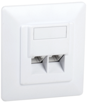 Внутренняя информационная розетка RJ45 кат. 5Е UTP 2 порта IEK (ИЭК) CS2-1C5EU-2-1