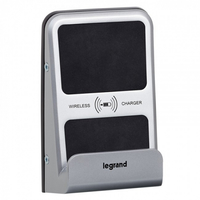 Устройство зарядное беспроводное Mosaic Qi 1А IP66 IK08 алюм. Leg 077599 Legrand