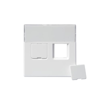 Накладка для 2хRJ45, Impressivo, белый | 1819-84 2TKA000609G1 ABB