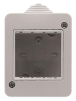 Коробка IP40 для открытой установки на 2 модуля, серия Zenit/Stylo | 2CLA329110N1101 ABB N3291.1