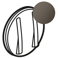 Накладка выкл. 2-кл. Celiane slim графит Leg 065202 Legrand