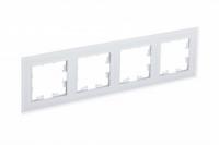 Рамка 4-м AtlasDesign Nature матов. стекло бел. SchE ATN330104 Schneider Electric