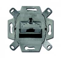 Механизм розетки комп. + телеф. 1 пост UAE 8 пол. RJ45 CAT.6E экранированная для 10-Gigabit/PoE+ Ethernet до 500МГц ABB 0230-0-0410 2CKA000230A0410