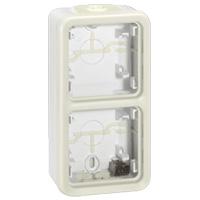 Коробка установочная ОП 2-м PLEXO верт. бел. Leg 069691 Legrand