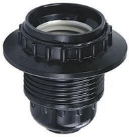 Патрон с кольцом карболитовый Е27 черный, Б/Н | SQ0335-0012 TDM ELECTRIC