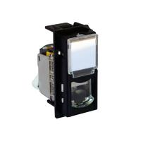 Розетка компьютерная 1мод. Living Now RJ45 кат.6A UTP черн. Leg BTC KG4279C6A Legrand