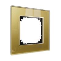Рамка 1-м MERTEN M-Elegance стеклянная зол. SM SchE MTN4010-3241 Schneider Electric