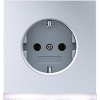 Розетка штепсельная SCHUKO 16A 250V с углом наклона 45 гр. антрацит JUNG AL2520-45AN