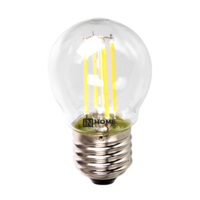 Лампа светодиодная LED-ШАР-deco 5Вт 230В Е27 4000К 450Лм прозр | 4690612007717 IN HOME