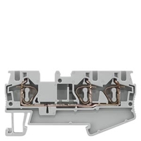 Клемма проходная пружинные зажимы 3 точки 0.5-4мм.кв ширина 6.2мм синяя Siemens 8WH2003-0AG01