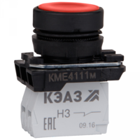 Кнопка управления КМЕ4111м красный 1но+1нз IP40 цилиндр красн. КЭАЗ 248241 (Курский электроаппаратный завод)