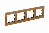 Рамка 4-м AtlasDesign Nature дерево бамбук SchE ATN353204 Schneider Electric