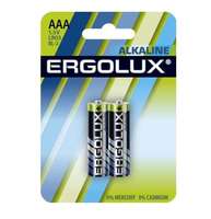Элемент питания алкалиновый LR03 BL-2 1.5В Alkaline (блист.2шт) Ergolux 11743
