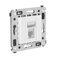 Компьютерная розетка RJ-45 в стену, кат.6А одинарная, "Avanti", "Белое облако" | 4400373 DKC (ДКС)