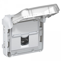Механизм розетки компьютерной СП Plexo LCS RJ45 кат.6 FTP IP55 с закрыт. клапаном IK 07 Leg 069569 Legrand