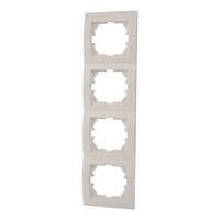 Рамка 4-м Дери верт. бел. Lezard 702-0200-154