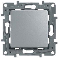 Механизм переключателя 1-кл. СП Etika 10А IP20 250В 10AX авт. зажимы алюм. Leg 672405 Legrand