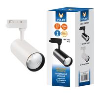 Корпус белый | UL-00005938 Volpe ULB-Q276 25W/3000К WHITE Светильник-прожектор LED трековый 2200 Лм 3000К Uniel