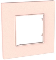 Рамка 1-м Unica Quadro роз./жемчуж. SchE MGU4.702.37 Schneider Electric
