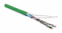 Кабель витая пара FUTP4-C5E-P26-IN-LSZH-GN-100 (100м)эк.F/UTP,к.5e,4п.(26AWG),мног.(patch),эк.-ф.,LSZH,нг(С)-HF,–20°C–+75°C,зел. | 243624 Hyperline