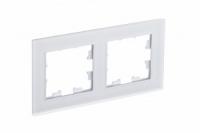 Рамка 2-м AtlasDesign Nature матов. стекло бел. SchE ATN330102 Schneider Electric