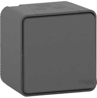 Выключатель кнопочный ОП Mureva Styl IP55 антрацит SchE MUR35026 Schneider Electric