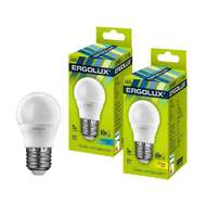 Лампа светодиодная LED-G45-7W-E27-4500K 172-265В "Шар" Ergolux 12145