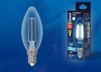 Лампа светодиодная LED-C35-11W-4000K-E14-CL PLS02WH "свеча"картон. Uniel UL-00005165