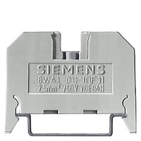 Клемма термопластиковая размер 6мм SZ 2.5мм винтовое подсоединение бежевая Siemens 8WA1011-1DF11