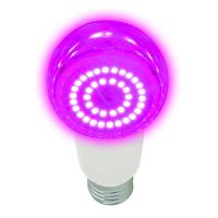 Лампа светодиодная для растений LED-A60-14W/SPSB/E27/CL PLP30WH "A" спектр рассады и цветения прозр. картон Uniel UL-00006260