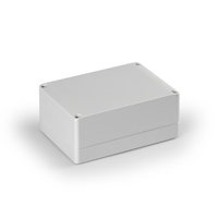 Cubo S 125 x 175 75 мм, 25 мм основание, глухая стенка, серая крышка, ABS, IP 66/67 - SABP131808LG Ensto