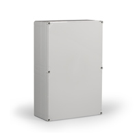 Cubo O 400 x 600 185 мм, глухая стенка, серая крышка, ABS, IP 66/67, включает вставку рамную - OABP406018G Ensto