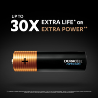 Батарейка Duracell Optimum AA (LR6) алкалиновая 4 шт.