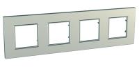 Рамка 4-м Unica quadro титан SchE MGU6.708.57 Schneider Electric
