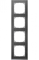 Рамка 4-м M-Pure Decor сланец/алюм. SchE MTN4040-3669 Schneider Electric