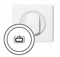 Панель лицевая Celiane для механизма USB роз. бел. Leg 068253 Legrand