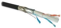 Кабель интерфейса RS-SF2-O-500 RS-422/485 2х2х22 AWG (0.76мм/7х0.254мм) многопров. жилы (patch) SF/UTP 120 Ом морозостойкий внутр./внешн. PVC (UV) -55град.C - +70град.C черн.(уп.500м) Hyperline 254844
