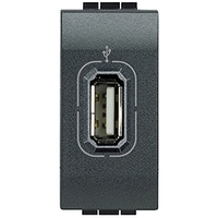 Разъем USB LivingLight антрацит Leg BTC L4285 Legrand