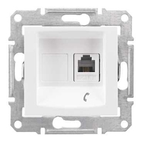 Механизм розетки телеф. 1-м СП Sedna RJ11 бел. SchE SDN4101121 Schneider Electric
