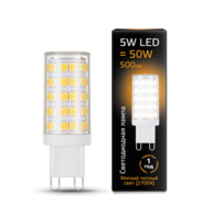 Лампа светодиодная LED 3.5 Вт 460 Лм 3000К теплая G9 капсула 220 В керамика Black Gauss 107009105